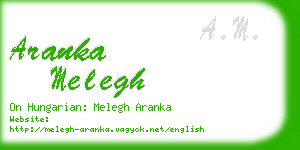 aranka melegh business card